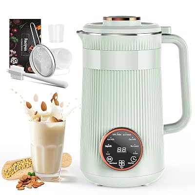 Nut Milk Maker Machine, 35oz Homemade Soy, Almond, Oat, Coconut, Plant Based and