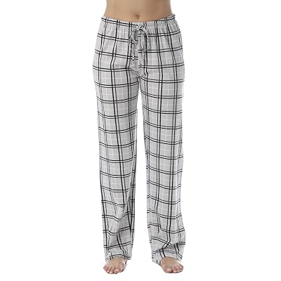 Just Love Pantalones de pijama a cuadros para mujer Ropa de dormir 6324-GRY-10281-M