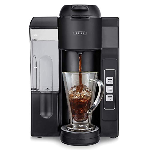 Cafetera BELLA de una sola porción, doble preparación, compatible con K-cup - Café molido Bre