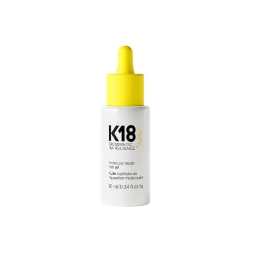 Aceite para el cabello de reparación molecular K18 - Aceite para el tratamiento del cabello dañado con péptidos fortalecedores