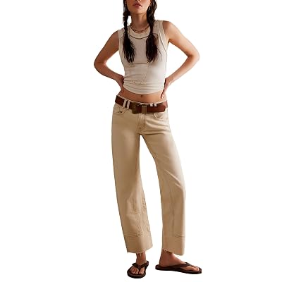 Free People Risk Taker Tiro Medio Recto Crudo 29 30,5