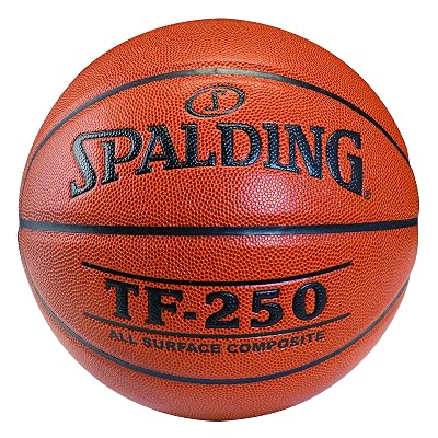 Spalding TF-250 Rubber Basketball (Brick Brown, Size: 7)