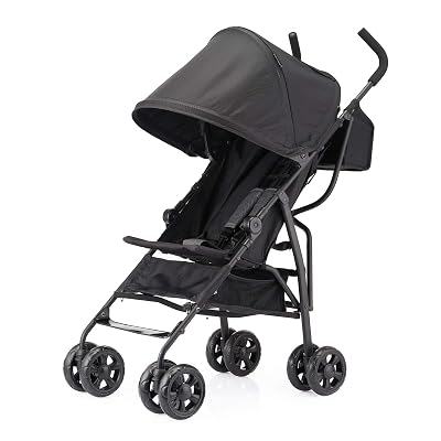 Pamo Babe Cochecito ligero, cochecito con paraguas para niños pequeños, compacto y plegable