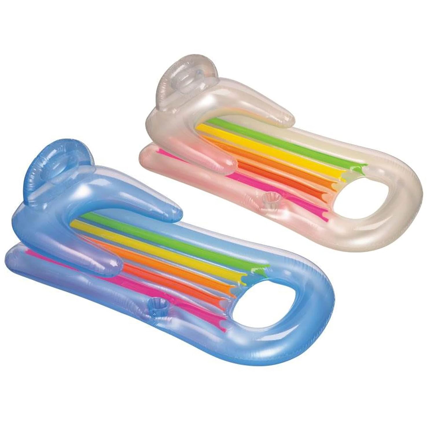 Tumbonas hinchables para piscina Intex King Kool Lounge con reposacabezas (par)