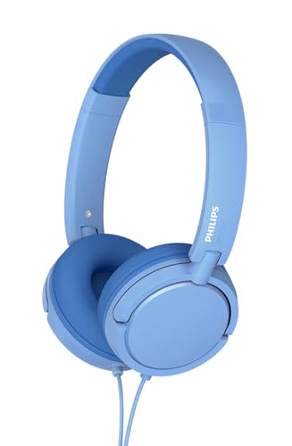Philips K2019 Auriculares supraaurales ligeros con cable para niños - Micrófono incorporado, volumen seguro