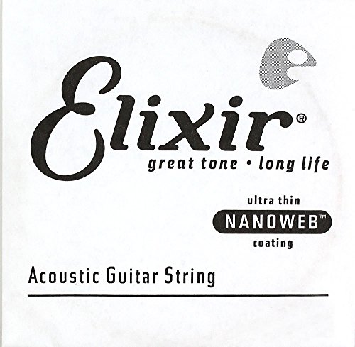 Cuerda para guitarra acústica Elixir Strings con revestimiento NANOWEB, .030