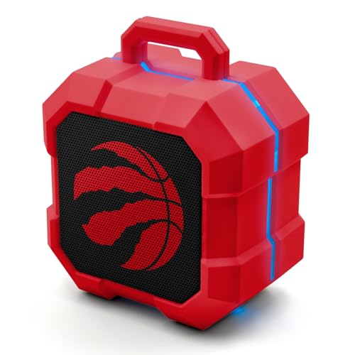 SOAR NBA Shockbox Altavoz Bluetooth inalámbrico LED - Resistente al agua IPX4, 5.0 Blu