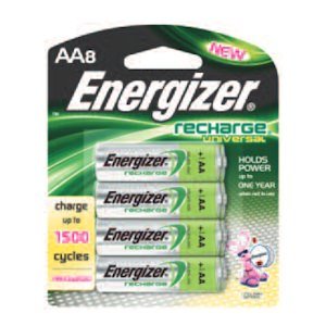 Energizer 11707 - Batería de recarga universal de celda AA de 1,2 voltios (paquete de 8) (UNH15BP-