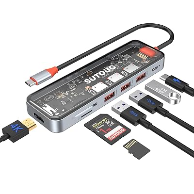 Concentrador USB C SUTOUG 7 en 1