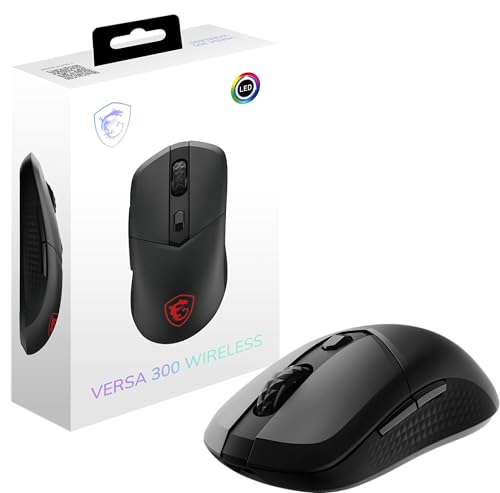 Ratón para juegos msi Versa 300 W, 8000 DPI, interruptor Kailh de más de 30 millones de clics, sensor óptico