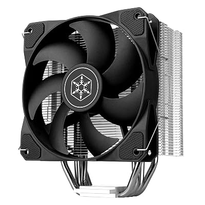 Enfriador de CPU SilverStone Technology Argon V120 con cuatro tubos de calor de 6 mm para AMD AM