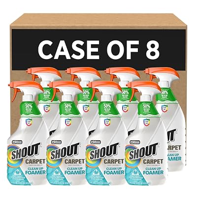 SC Johnson Professional SHOUT(R) Botella con gatillo para limpieza de alfombras de 22 oz, paquete por caja