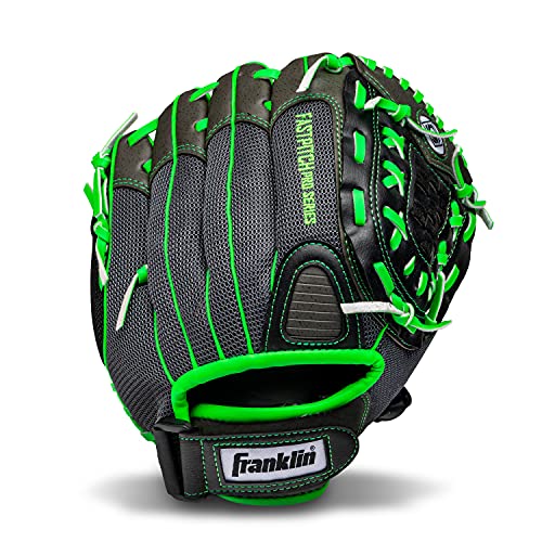 Franklin Sports Windmill Series Guante de softbol ligero de 11 pulgadas, lima/gris