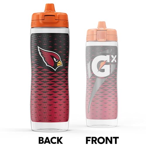 Gatorade Gx NFL Botellas antideslizantes, 30 fl oz, sistema de hidratación Gx
