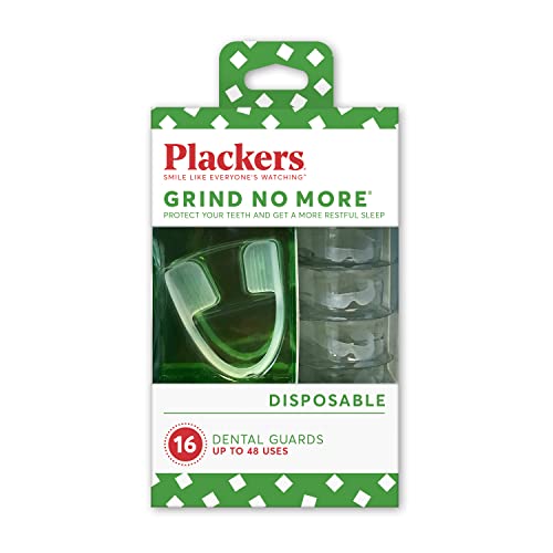 Plackers Grind No More Night Guard, listo para usar, 16 unidades