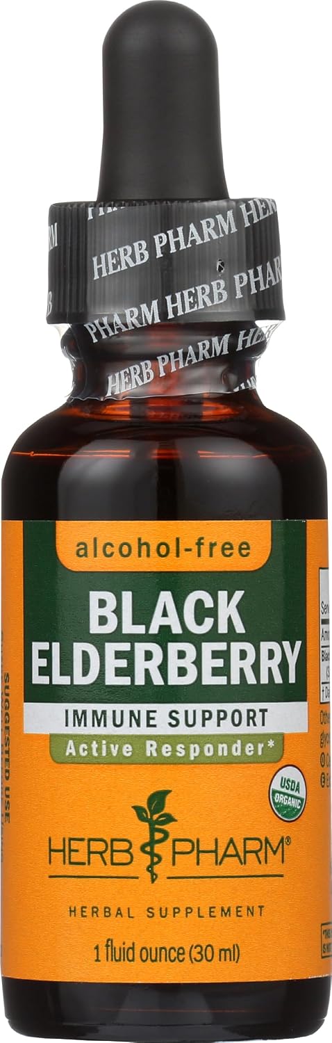Glicerita de saúco negro orgánico Herb Pharm, 1 FZ