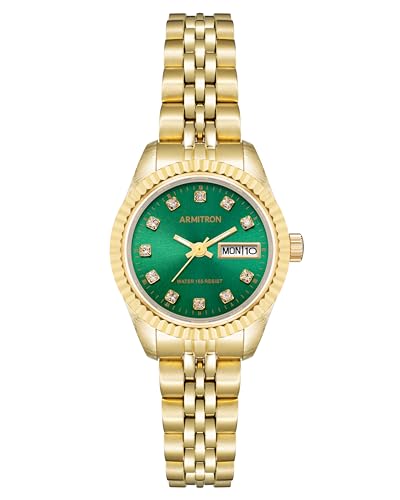 Armitron 75/2475 - Reloj de pulsera para mujer con detalles de cristal auténtico