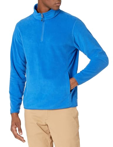 Amazon Essentials Chaqueta polar aislante para hombre, jersey con cremallera de un cuarto para el frío W