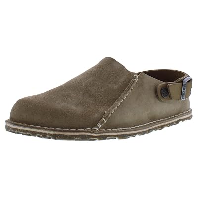 Zuecos Birkenstock LUTRY Premium de ante de piel de ante para mujer, color gris pardo 39 US 8-8.