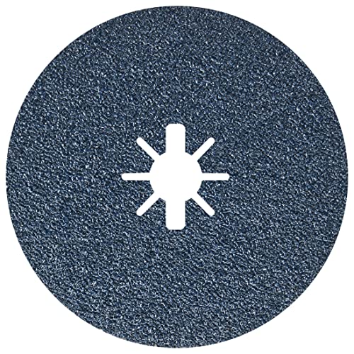 BOSCH FBX636 Paquete de 25 6 pulgadas. Discos de fibra abrasiva de grano grueso X-LOCK Compa de grano 36