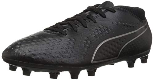 Puma Men's One 4 SYN Firm Ground Soccer-Shoe, Black Black Black, 10 M US