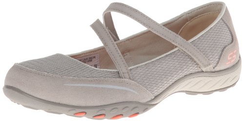 Skechers Sport Quittin Time - Zapatillas deportivas para mujer, color gris pardo, 6,5 M US