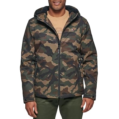 Tommy Hilfiger Chaqueta con capucha y parte inferior abierta con relleno suave para mujer