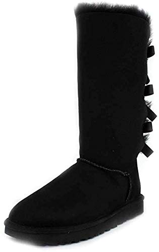UGG Women's Bailey Bow Tall Ii Boot, Black, 06