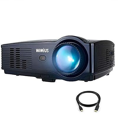 Proyector, WiMiUS actualizado T4 4000 lúmenes proyector de cine en casa compatible con Full 10