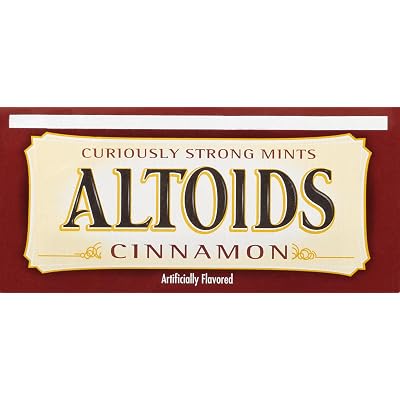 Altoids Curiously Strong Mints, Cinnamon, 1.76-Ounce Tins (Pack of 12)
