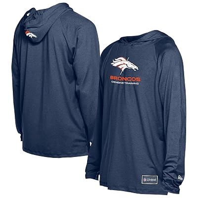 New Era Men's Navy Denver Broncos Functional Fandom Hoodie