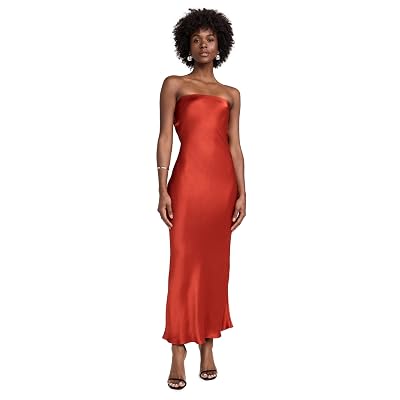 Bec + Bridge Women's Moon Dance Strapless Dress, Crimson, 12