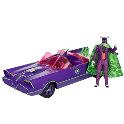 McFarlane Toys - DC Retro Batmobile & The Joker (Batman 66') 2pk, Gold Label, Am