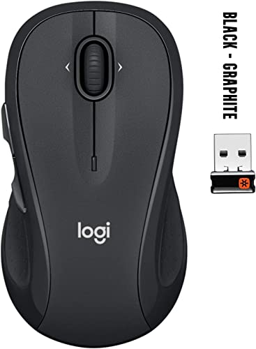 Logitech M510 Full Size Ambidextrous 2.4 GHz Wireless Mouse