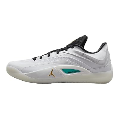 Nike Zion 4 Basketball Shoes (White/Black/Hyper Jade/Metallic Gold) Size 8.5