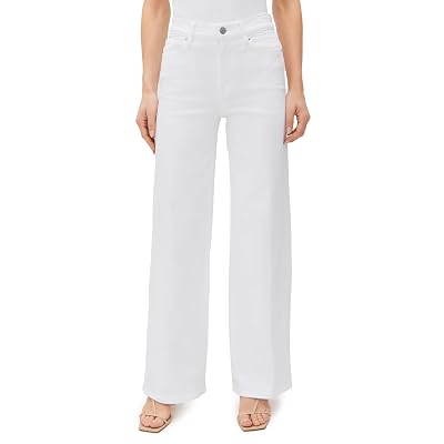FRAME Women's Le Slim Palazzo Jeans, White, 27