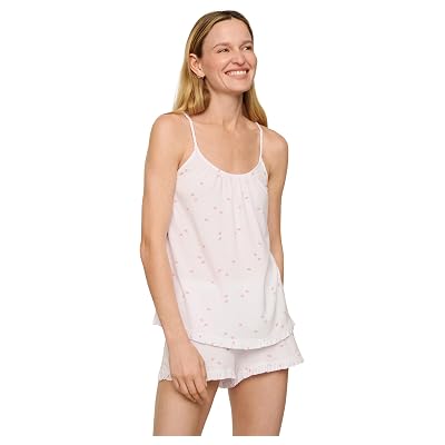 Eberjey Womens Gisele TENCELTM Printed Modal Ruffle Cami & Shortie Short Set Sum