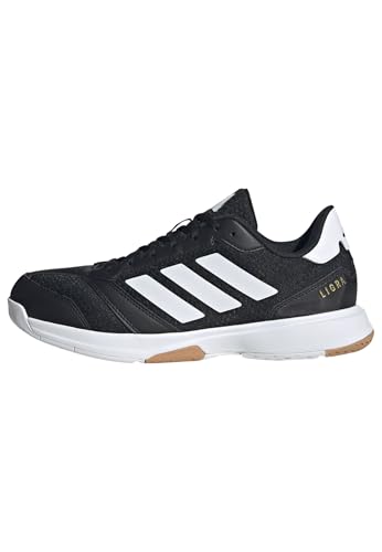 Adidas Mens Ligra 8 Indoor Volleyball, Black/White/White, 4.5