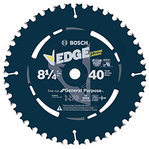 Bosch DCB840 8-1/4 in. 40 Tooth Daredevil Portable Saw Blade Finishing