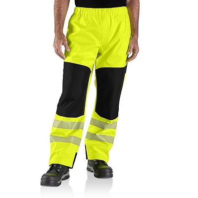 Carhartt Men's HV Portsmouth Class E Pant, Brite Lime, X-Large Tall