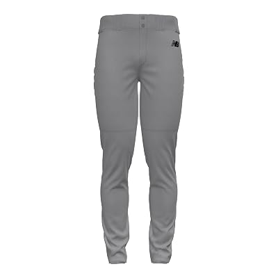 New Balance Men's Adversary 2 Pant Solid Tapered Baseball Pant, Gray, Medium