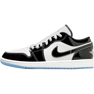 Nike - Air Jordan 1 Basso, Men's Basketball Shoes, White and Black, 7.5 US