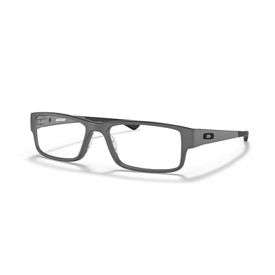 Oakley Airdrop OX8046 804616 55MM Satin Light Steel Rectangular Eyeglasses for M