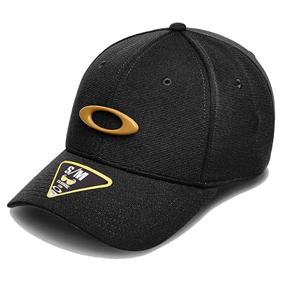 Oakley Unisex Adult TINCAN Cap, Blackout/Pure Gold, Small-Medium US