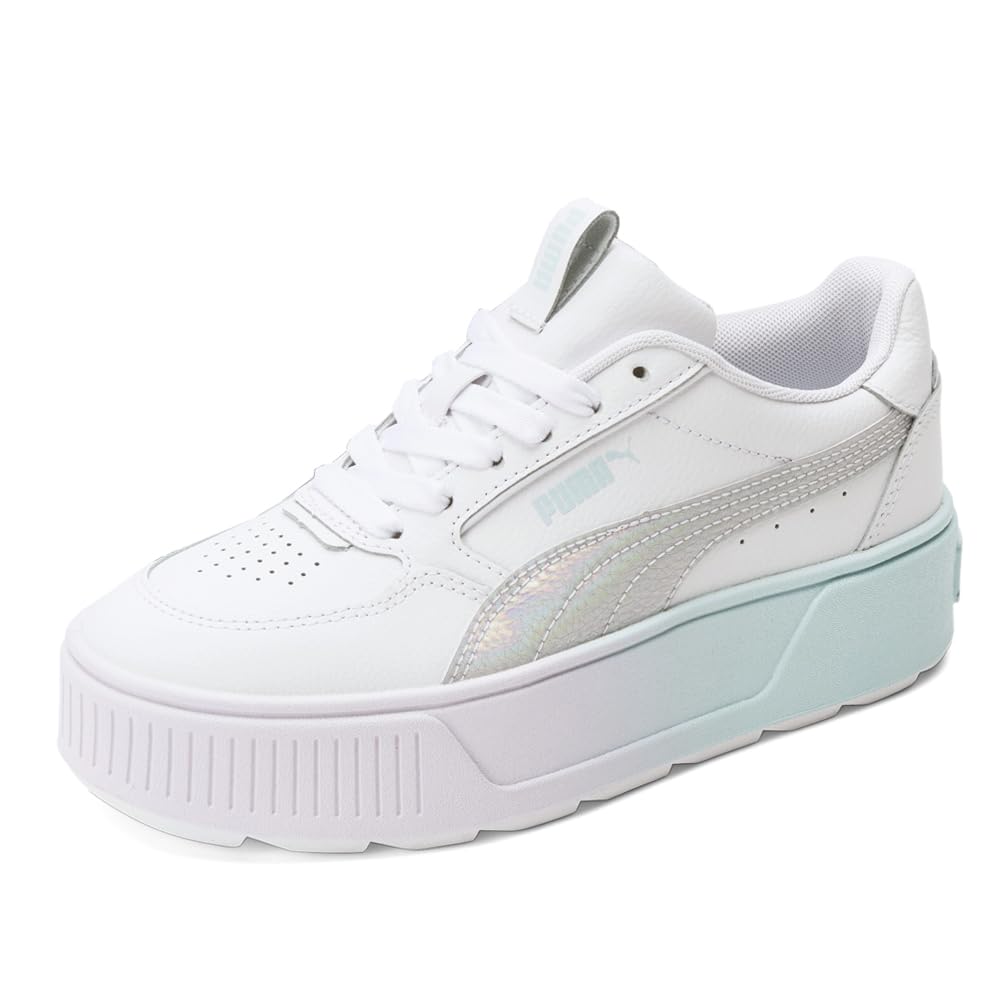 PUMA Kids Girls Karmen Rebelle Bfly Platform Sneakers Shoes Casual - White - Siz