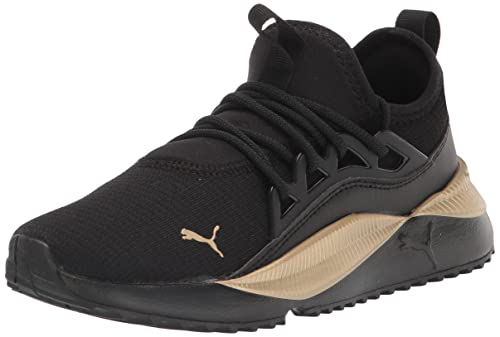 PUMA Women's Pacer Future Allure Sneaker Black/Gold 6.5 Medium US