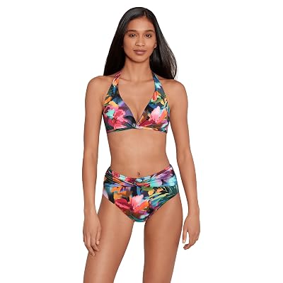 Lauren Ralph Lauren Jungle Paradise Twist High-Waist Bottoms Multicolored 14