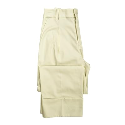 Lauren Ralph Lauren Women's Double-Faced Stretch Ankle Pants (4, Winter Cream)