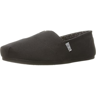 Skechers womens Bobs Plush - Peace & Love Flat, Black, 8 Wide US