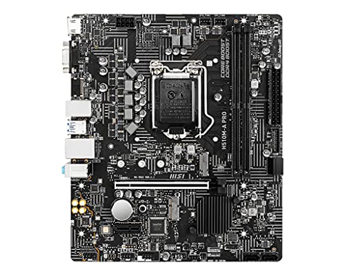 MSI Intel H510 LGA 1200 Micro ATX DDR4-SDRAM Motherboard